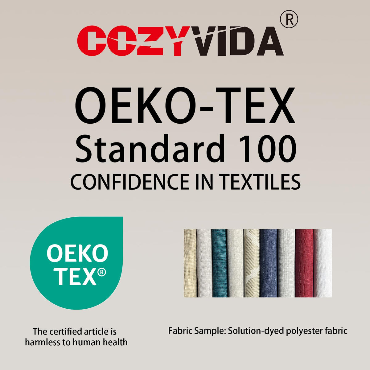 COZYVIDA UV-resistant fabric close-up revealing long-lasting color.