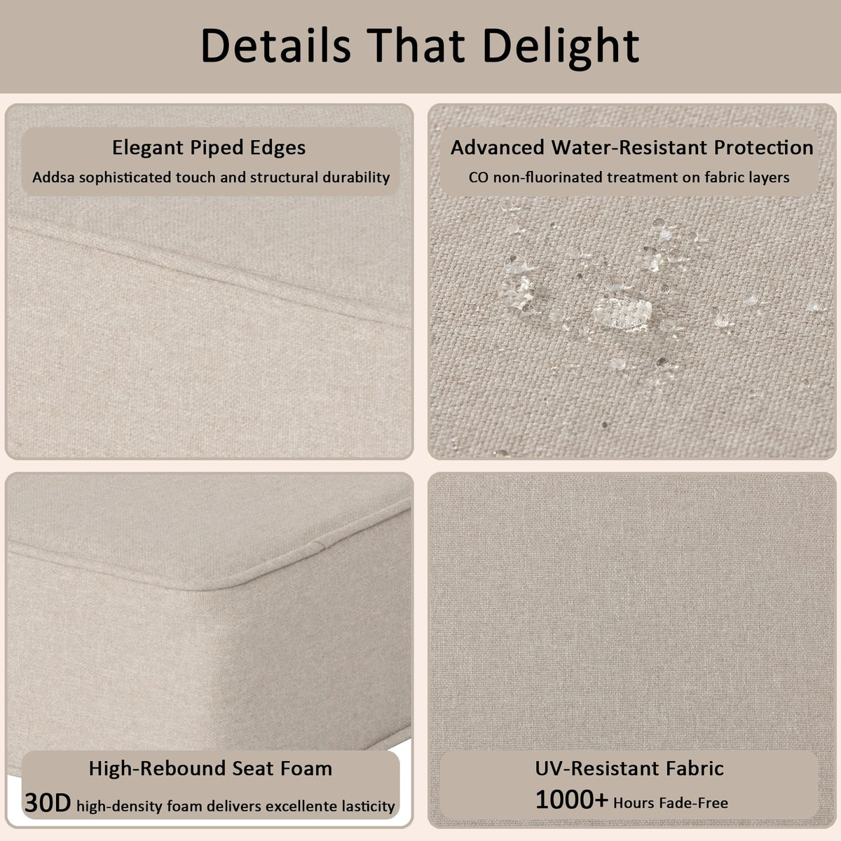 COZYVIDA UV-treated fibers resist fading over time.