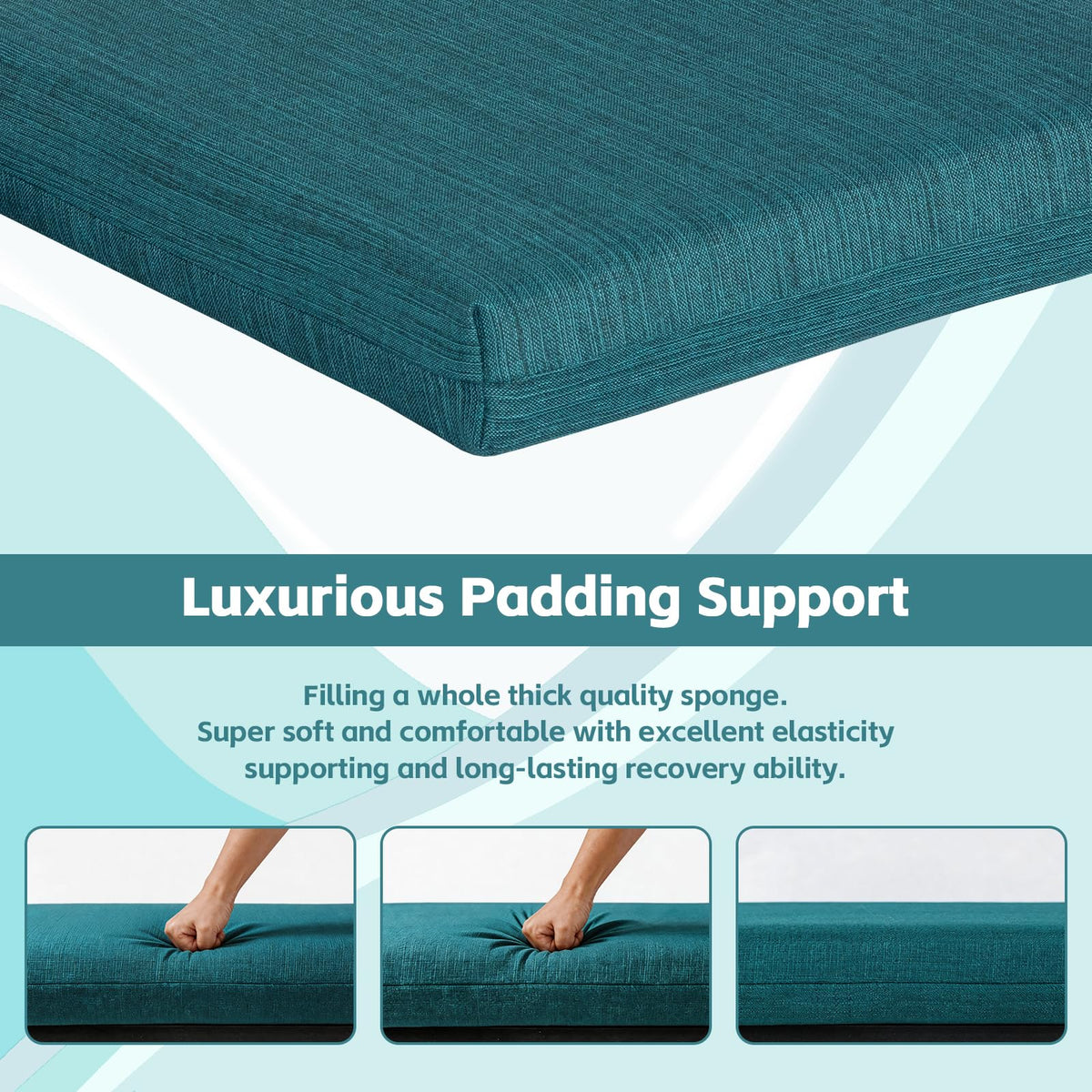COZYVIDA water-resistant fabric and sealed seams keep cushions dry outdoors.