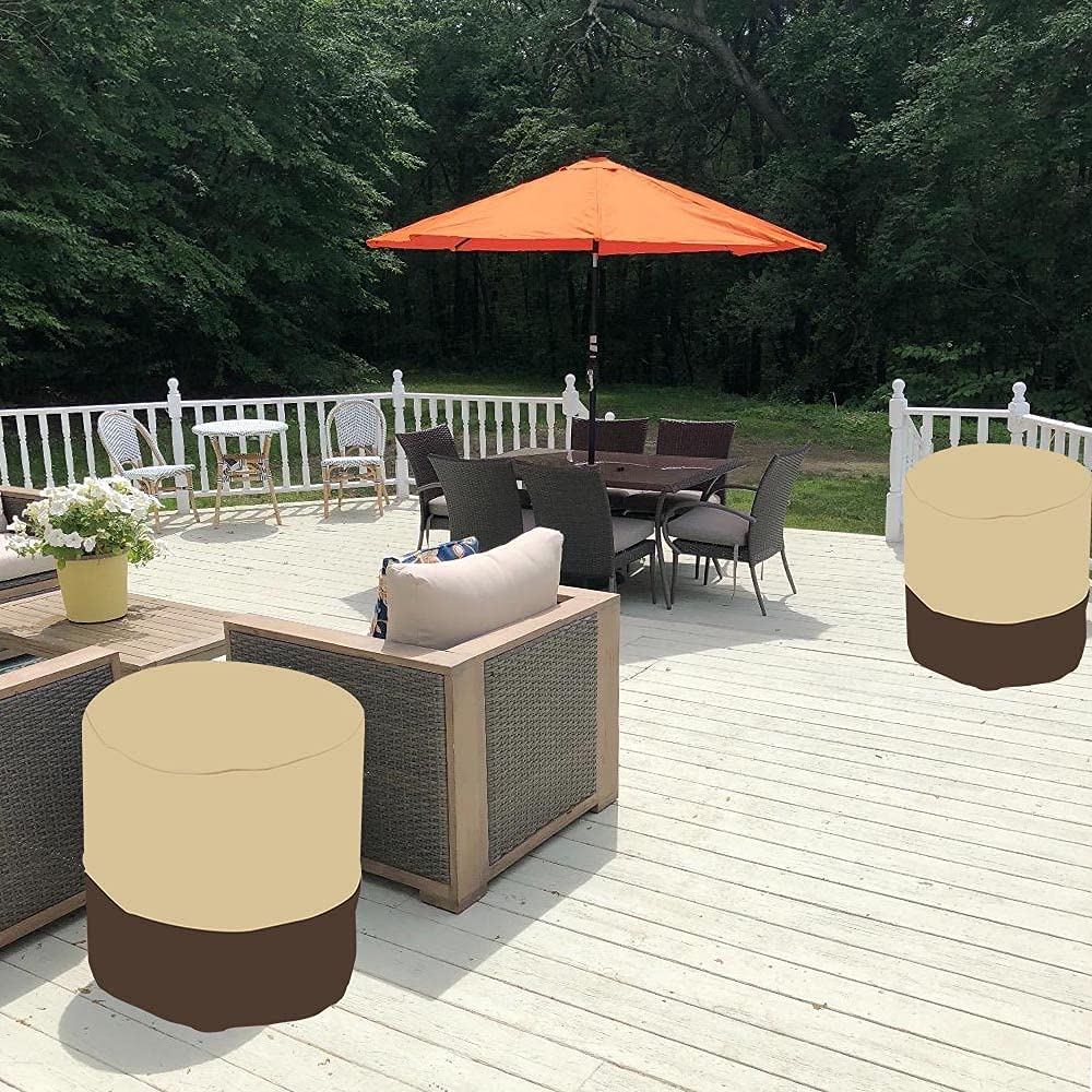 Cozzka storage bag included for neat patio cover storage