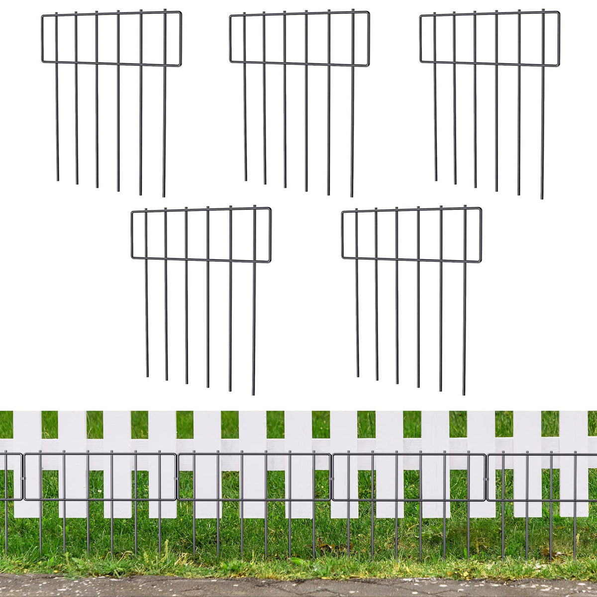 CPTC FLRAE dog barrier panel 13x17 keeps pets out of flower beds.