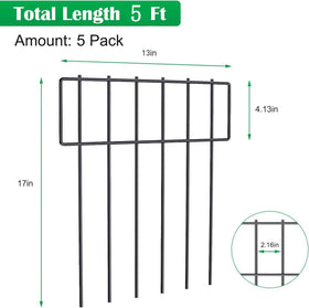 CPTC FLRAE 5-pack fence panel installs easily with hammer—no digging.
