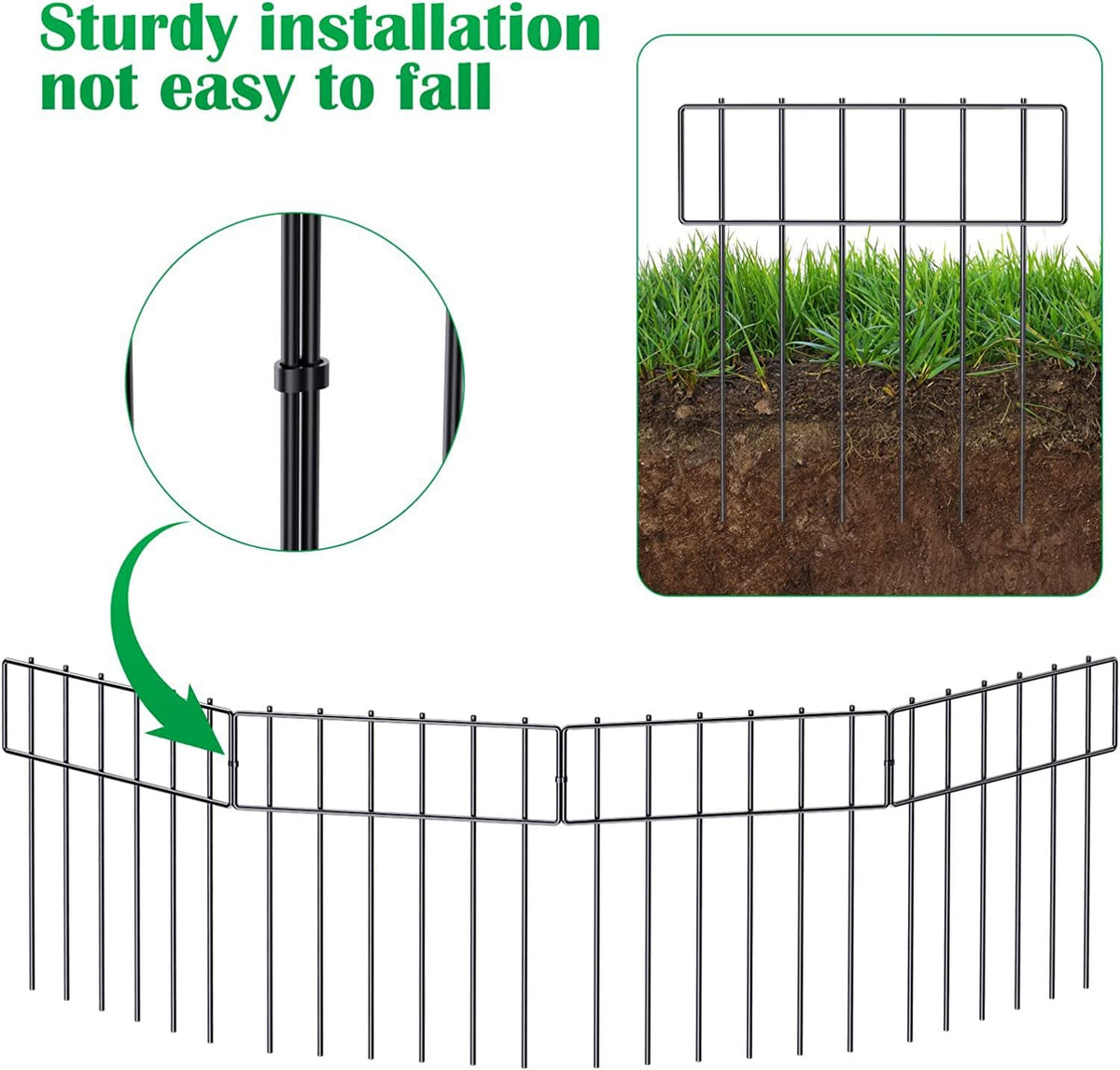CPTC FLRAE no-dig fencing around flower beds supports gardeners.