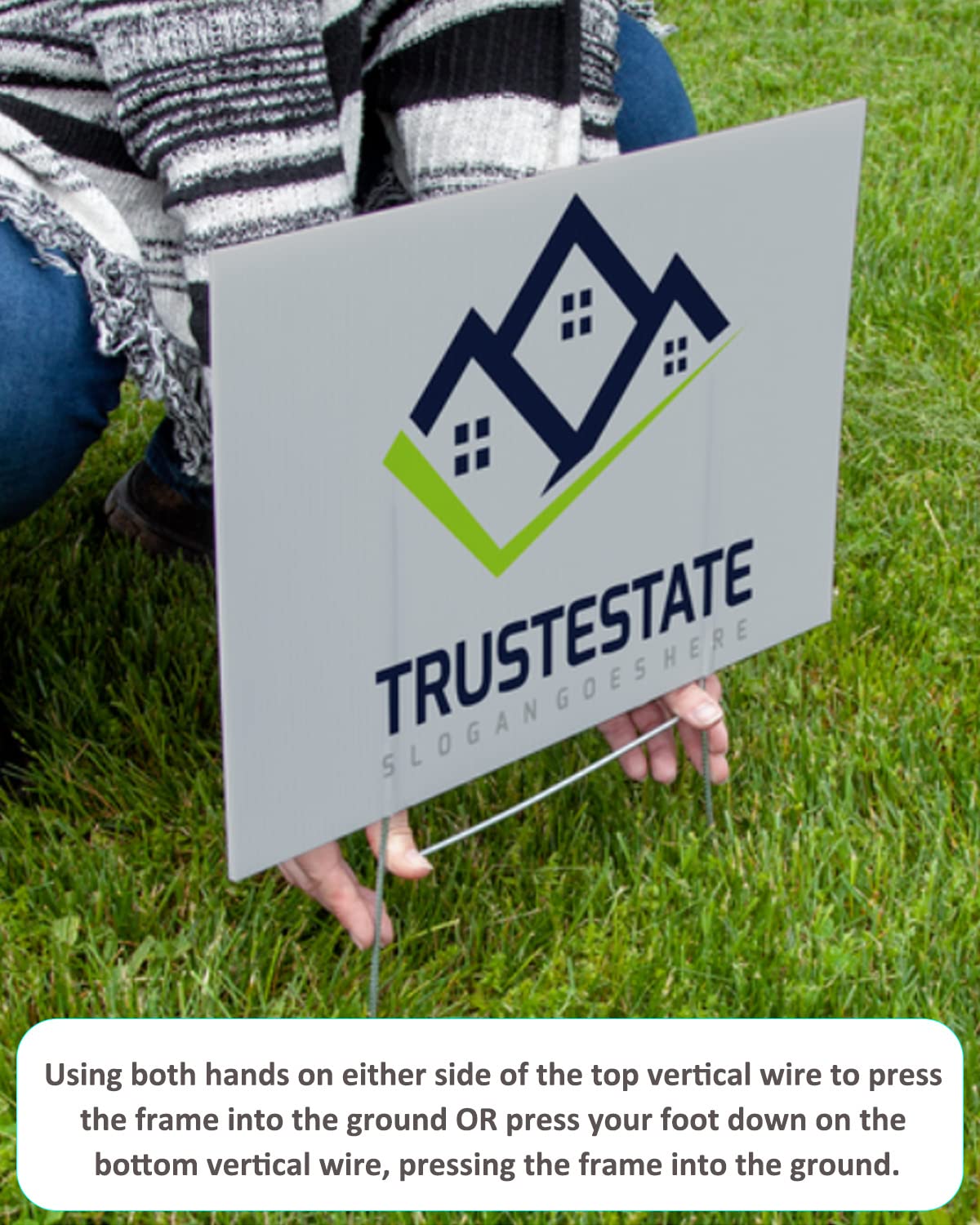 CPTC FLRAE weather-resistant stake handles wind and rain.