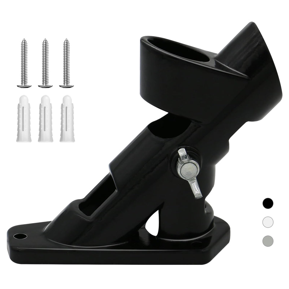 CQ Garden flag pole holder for outdoor use showing sturdy aluminum construction