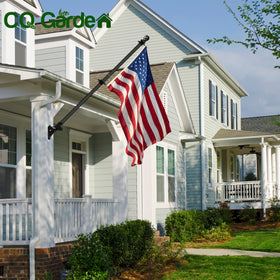 CQ Garden two-position flag bracket supports 45° or 90° displays