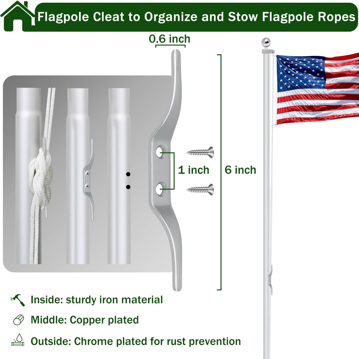 CQ Garden weather-ready flag kit prepared for seasonal outdoor displays.