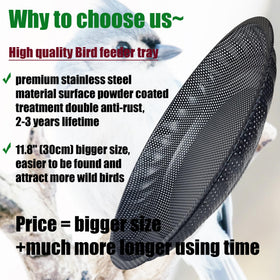 CQAIRIOU non-welded tray design with smooth edges for bird safety