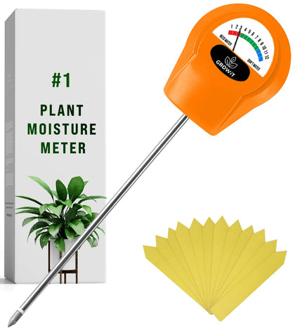 Craft911 GROWIT soil moisture meter with analog display for quick watering insights.