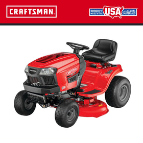 CRAFTSMAN 17-5hp Briggs Stratton engine starts reliably for yard work.