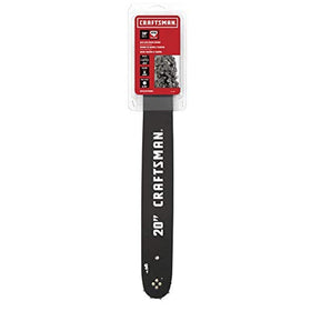 Craftsman 20-inch bar and chain set for upgraded cutting performance.