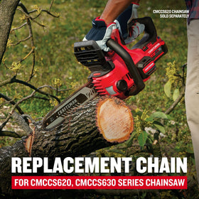 Craftsman chain with 45 drive links for smooth feeding.