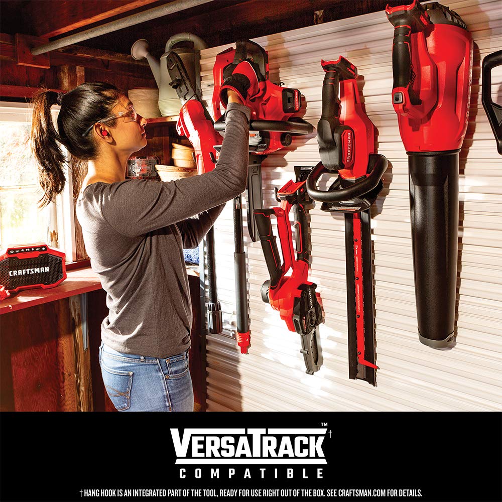 CRAFTSMAN hedge trimmer VersaTrack storage hook for easy hanging