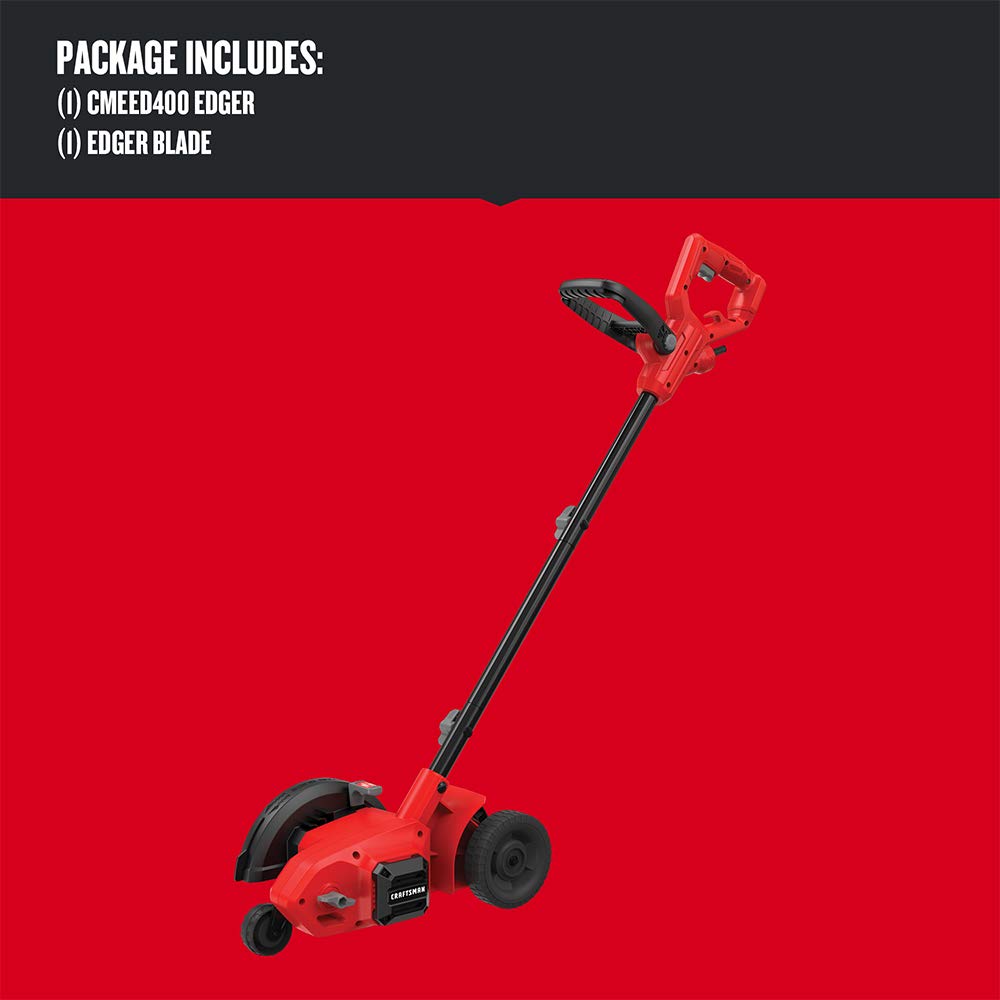CRAFTSMAN edger with adjustable handle for comfortable control