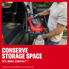 CRAFTSMAN mower includes two V20 batteries and two chargers