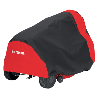 Craftsman riding mower cover medium, front view showing weather protection for your mower