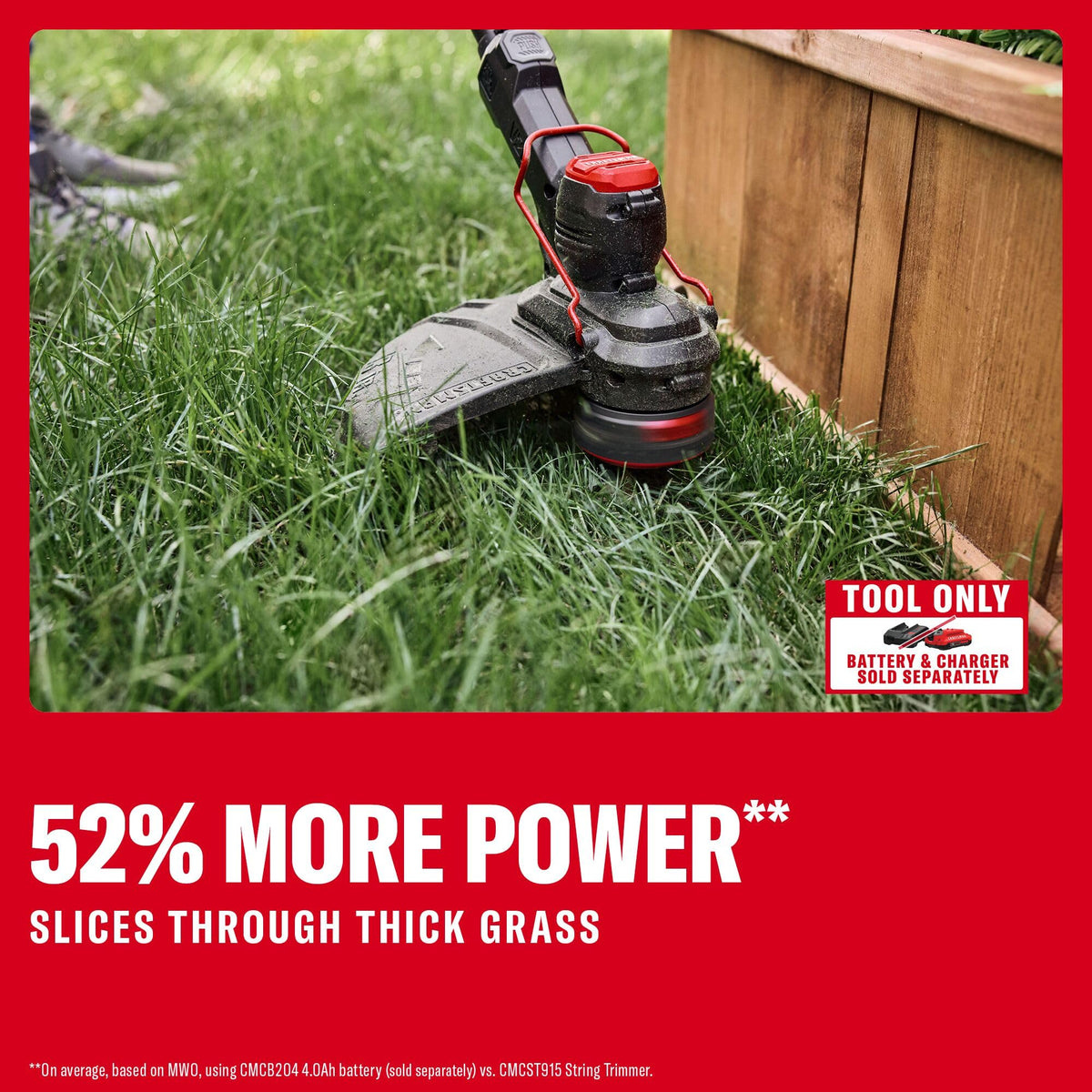 Craftsman V20 63-minute runtime enables extended yard work