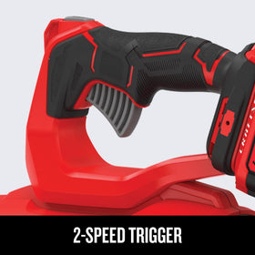 CRAFTSMAN V20 blower integrated scraper aids stubborn yard debris.