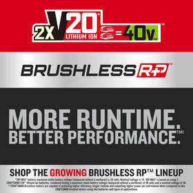 CRAFTSMAN V20 RP 21in mower 3-in-1 cutting deck for mulch, bag, or side discharge