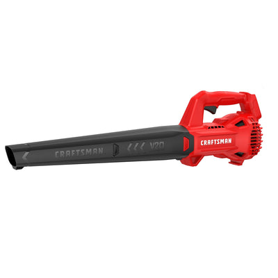 CRAFTSMAN V20 cordless hard surface blower front view for quick debris clearance