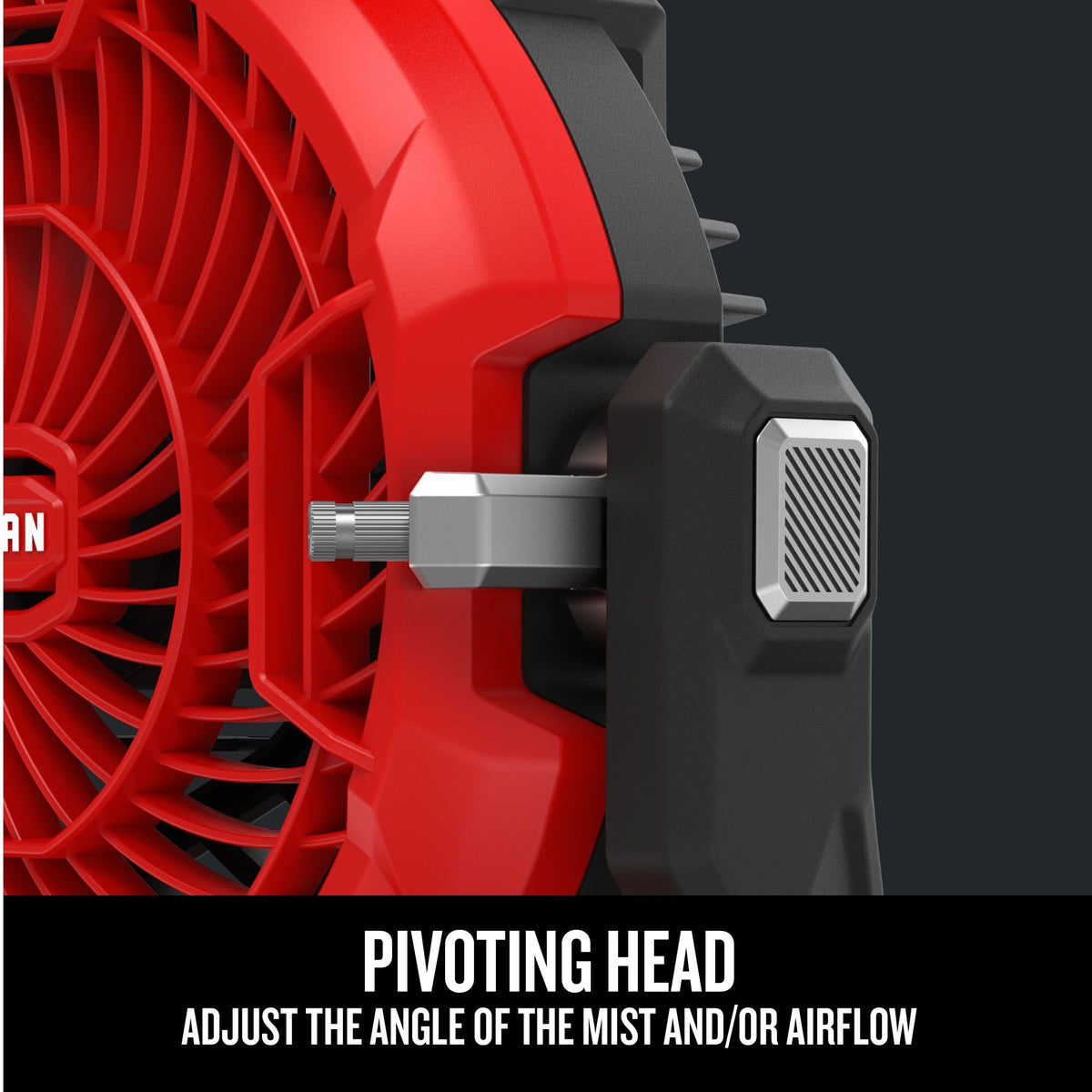 CRAFTSMAN V20 misting fan with 3-speed control for customizable airflow
