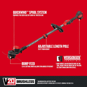 CRAFTSMAN V20 weedwacker 13-inch cutting swath for efficient trimming