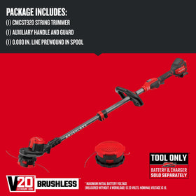 CRAFTSMAN V20 weedwacker brushless motor provides extended runtime