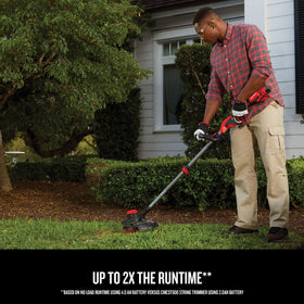 Craftsman V20 Weedwacker two-speed control for different tasks