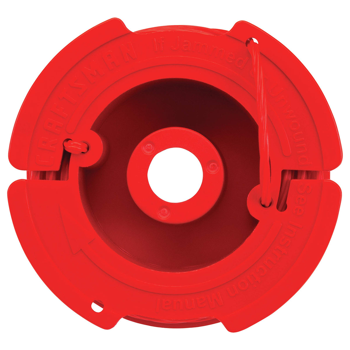 CRAFTSMAN weedwacker spool offers 0.08 inch line for efficient cutting.