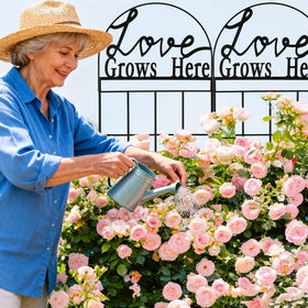 CraftyDream black powder-coated trellis edge guards against rust and scratches.