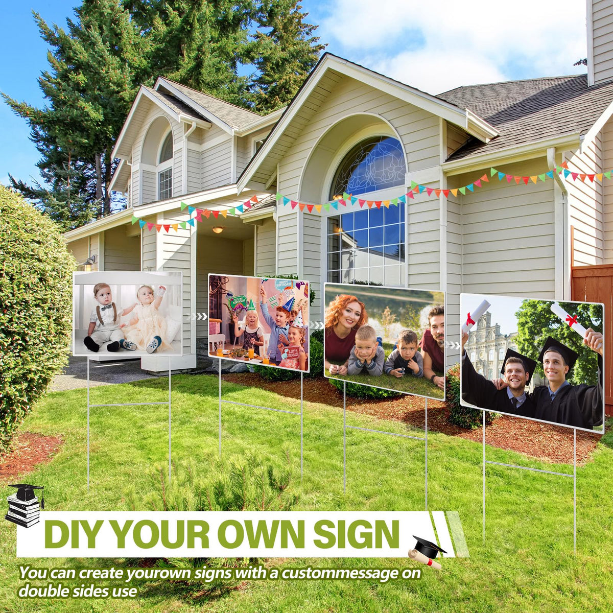 CraftyDream outdoor photo display in yard showcases personal memories.