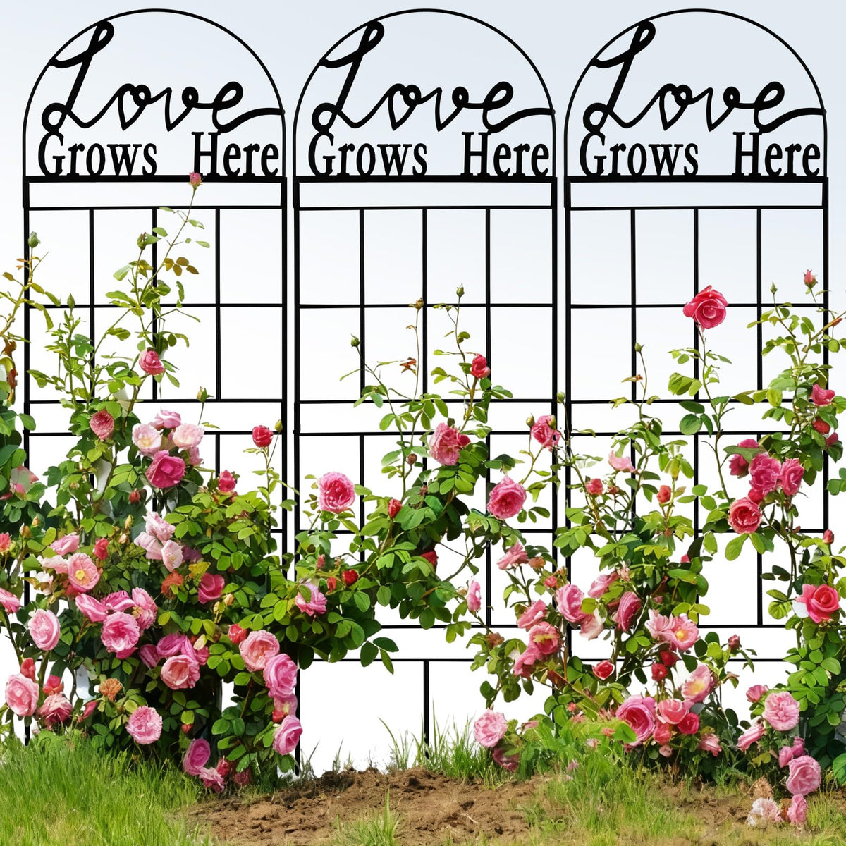 CraftyDream weatherproof outdoor trellis withstands wind and rain for years.