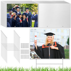 CraftyDream sublimation yard sign in white aluminum ready for vivid outdoor photo prints.