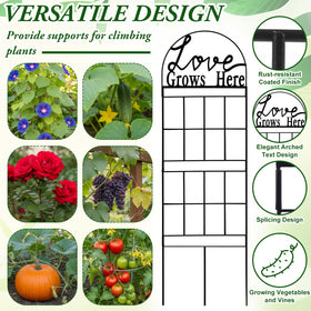 CraftyDream vertical garden divider helps create privacy while displaying vines.