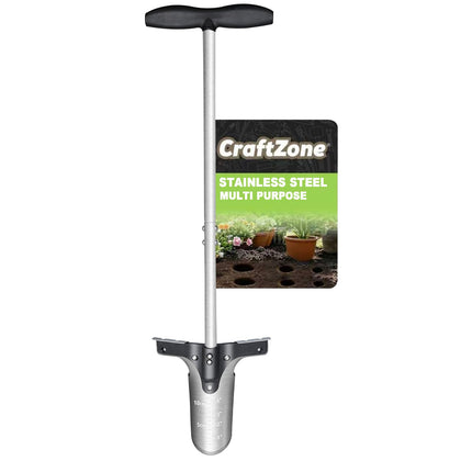 CRAFTZONE bulb planter with long handle for ergonomic planting