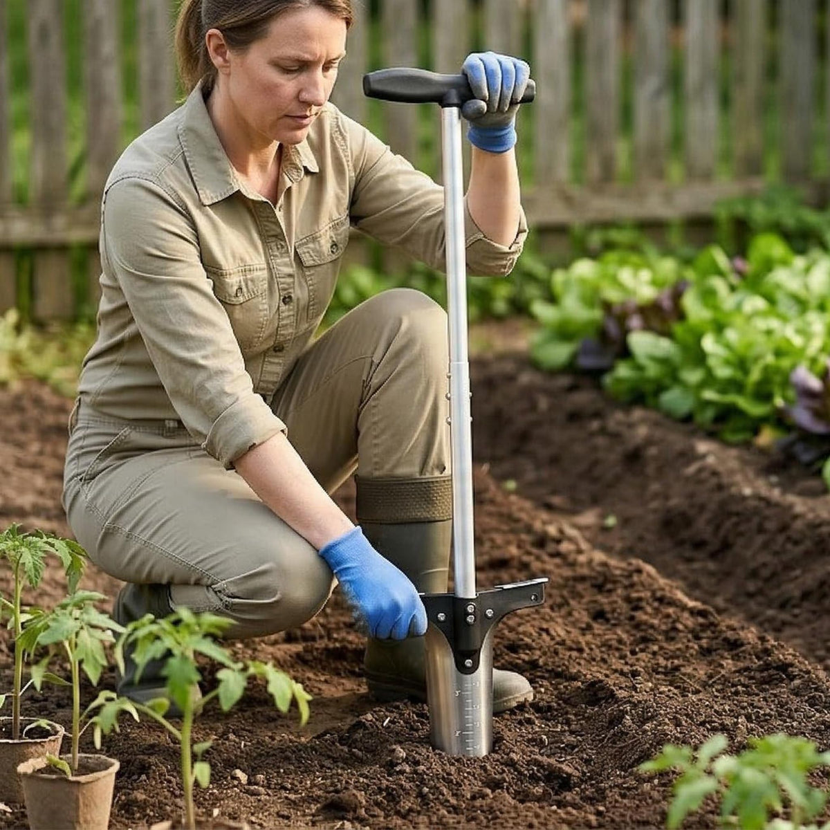 CRAFTZONE multi-purpose garden tool for transplanting and digging