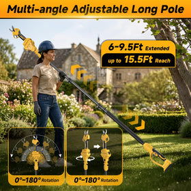 Cragdew 180-degree head adjustment enables precise angled cuts