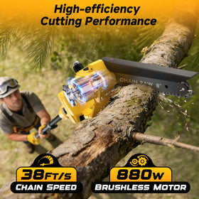 Cragdew brushless motor delivers quiet power during pruning