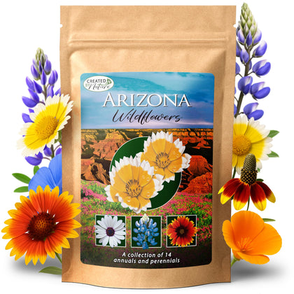 Created By Nature Arizona Wildflower Seed Mix bluebonnet bloom boosts drought-tolerant color