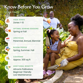 Created By Nature Florida Wildflower Seed Mix pollinators thriving in your yard with this blend.