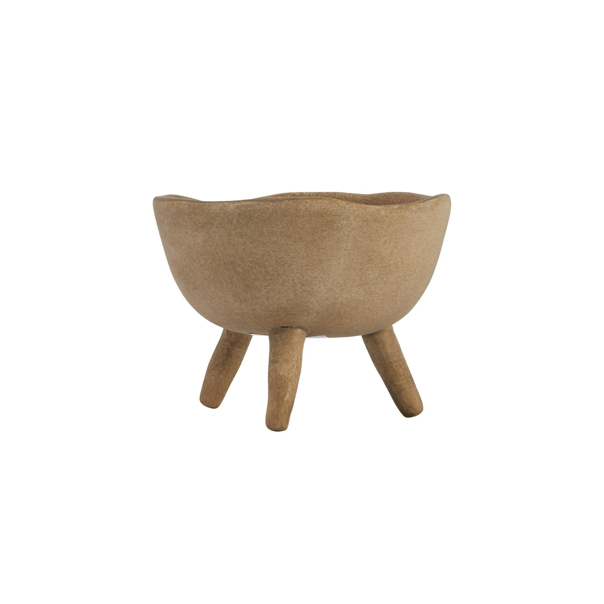 Creative Co-Op organic-edge detail enhances natural-inspired decor.