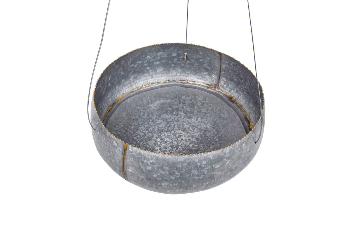 Creative Co-Op durable galvanized metal withstands outdoor conditions season after season.