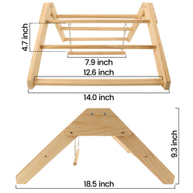 CREDAJUVEE wooden swing perch inside a coop for chick enrichment