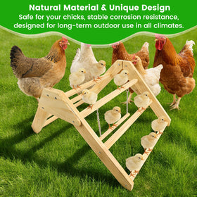 CREDAJUVEE versatile coop toy perch for training chicks to roost