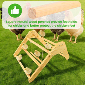 CREDAJUVEE pine chicken perch suitable for coops of all sizes