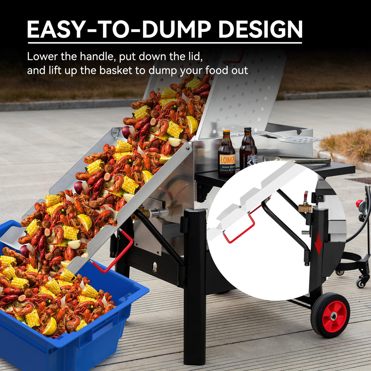 Creole Feast CFB1001A collapsible mounting bracket keeps LP cylinder and hose organized