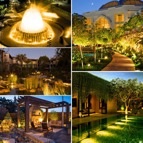 CREPOW 3-pack pond lights for scalable garden, pond, or pool lighting.