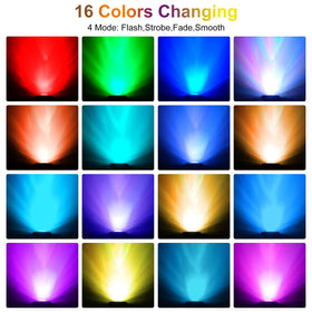 CREPOW adjustable-head pond light lets you angle colors across water features.