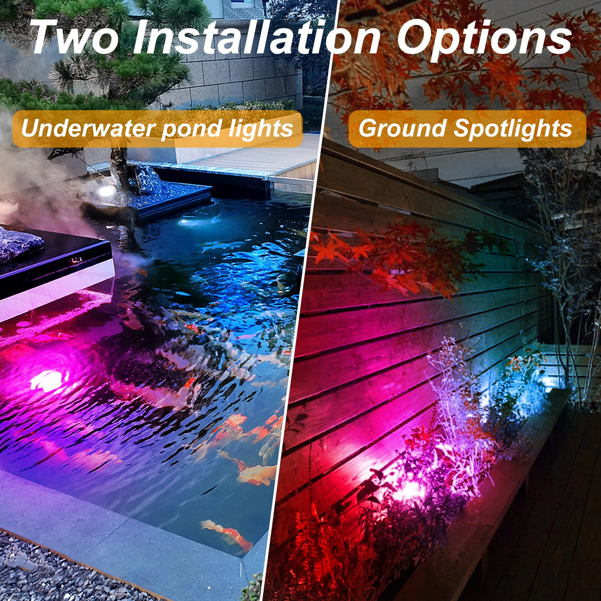 CREPOW amphibious design allows underwater, ground, or wall installation