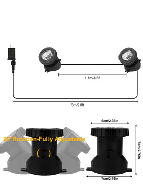 CREPOW ground or wall installation light for landscape accents.
